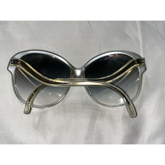 Vtg Bug Eye Jacques Martin Sunglasses Hand Made France Round *LENS GOOD* - Picture 2 of 6